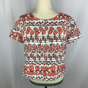 BCNU floral cropped top